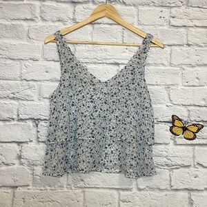 Garage Floral Layered Crop Top Size Extra Small